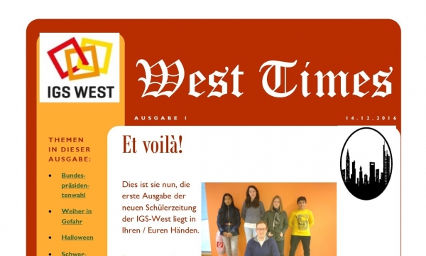 West Times - die neue Schülerzeitung